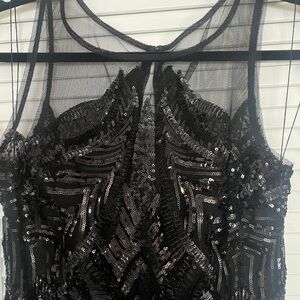 Roaring 20s inspired Adrianna Papell cocktail dress